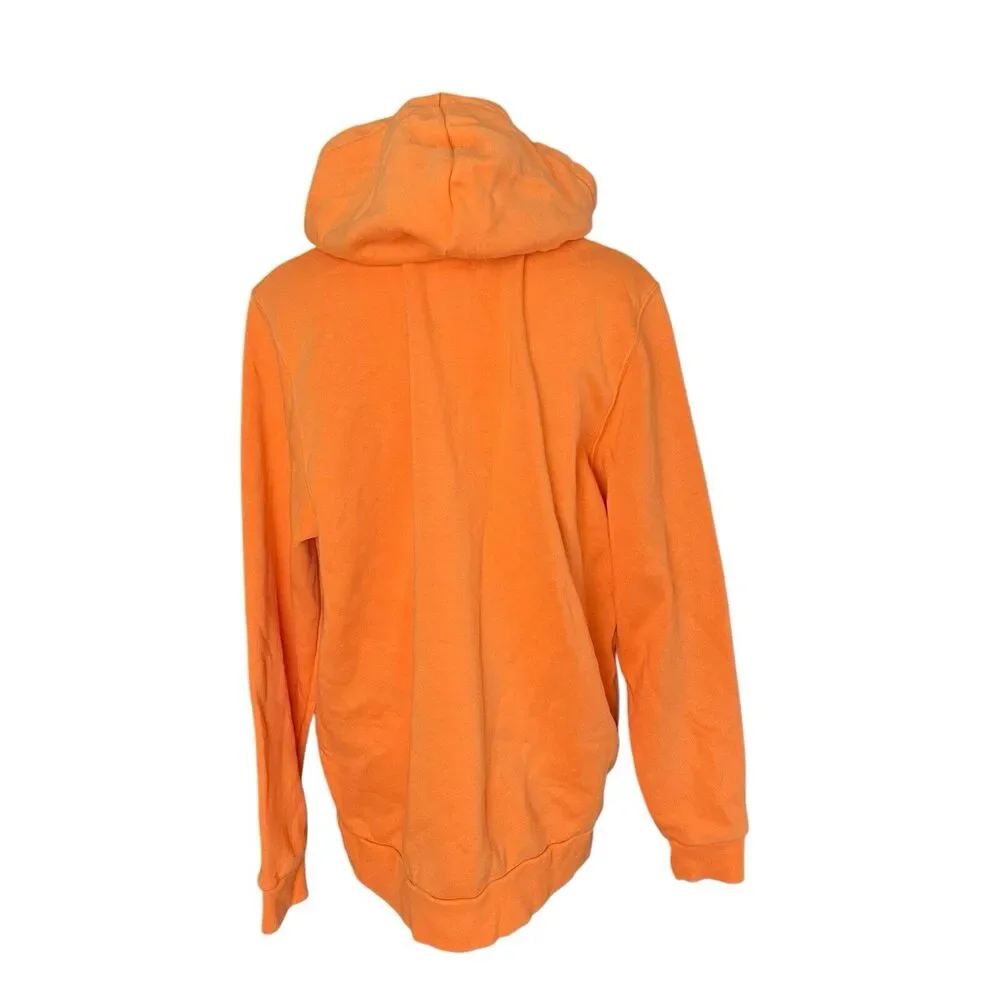 Under Armour Mens Medium Playback Essential Fleece Hoodie Orange Pullover Pocket